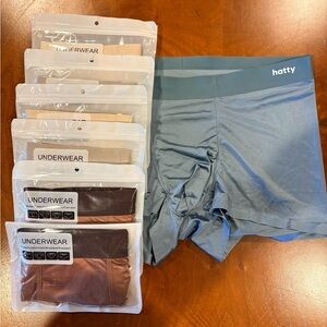 Men's Boxer Briefs - Blue and Brown